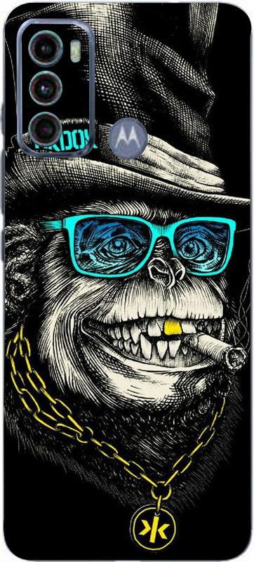 BugguSkin Motorola G40 Fusion, moto g40 fusion Mobile Skin  (Ultra Super Smart And Crazy Monkey Skin With High Matte Finish., Mobile Skin (Back+Side+Camera))