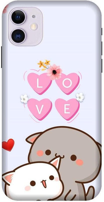 BYXIS Back Cover for iphone 11 Cats, cute Cat, Love Cats, Love, Sweet, Cat  (Multicolor, Shock Proof, Pack of: 1)