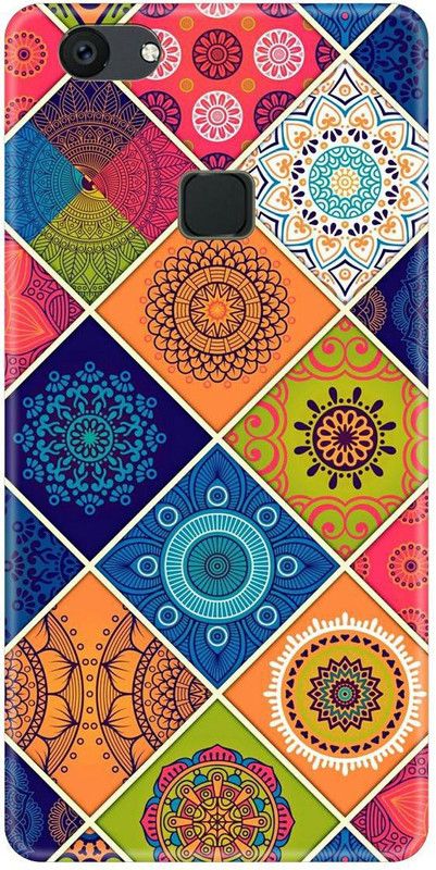Smutty Back Cover for Vivo Y81, Vivo 1808, Vivo 1803 - Rangoli Print  (Multicolor, Hard Case, Pack of: 1)