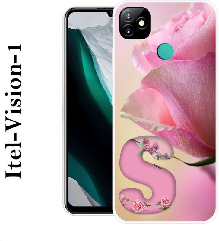 INDIALAND Back Cover for Itel Vision 1  (Pink, Silicon)