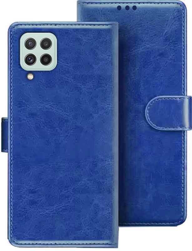 HANIRY Flip Cover for Samsung A22 flip cover | SM-A225F flip cover | Blue  (Blue, Magnetic Case)