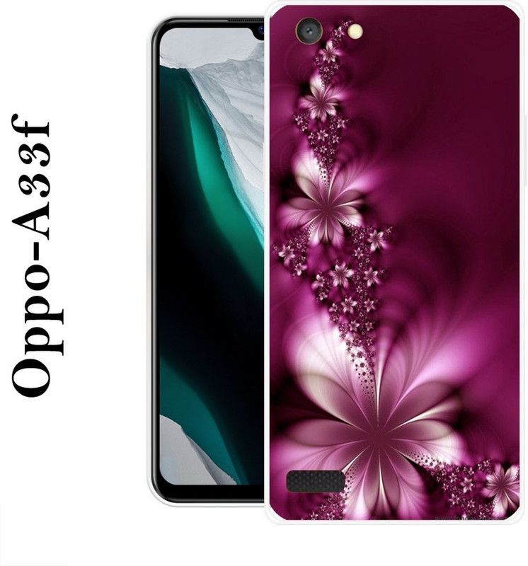 JATLAND Back Cover for Oppo A33f  (Purple, Grip Case, Silicon)
