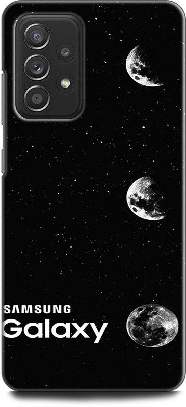 Afterglow Back Cover for SAMSUNG Galaxy A52 ABSTRACT, BLACK, BLACK AND WHITE, GALAXY, GOLO, MOON, ROUND  (Multicolor, Shock Proof, Pack of: 1)