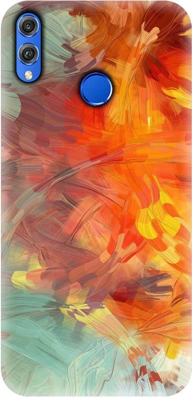 Smutty Back Cover for Honor 8X - Paint Canvas Print  (Multicolor, Hard Case, Pack of: 1)