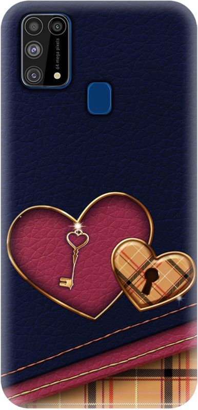 #Uncultured Back Cover for Samsung Galaxy M31, Samsung Galaxy F41, Samsung Galaxy M31 Prime - Leather Heart Print  (Multicolor, Hard Case, Pack of: 1)