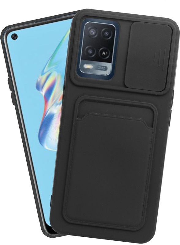 VAKIBO Back Cover for Oppo A54  (Black, Grip Case, Pack of: 1)