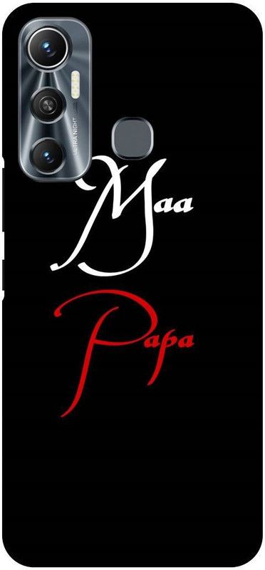 FIKORA Back Cover for Infinix Hot 11, X662, MOM, DAD, MOTHER, FATHER, LOVE  (Black, Hard Case, Pack of: 1)