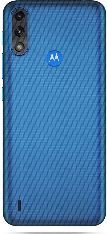 OggyBaba motorola moto E7 Power, Phone Back side Protector and Camera Protector Mobile Skin  (Transparent Carbon Fibre Skin Matte Finish Skin)
