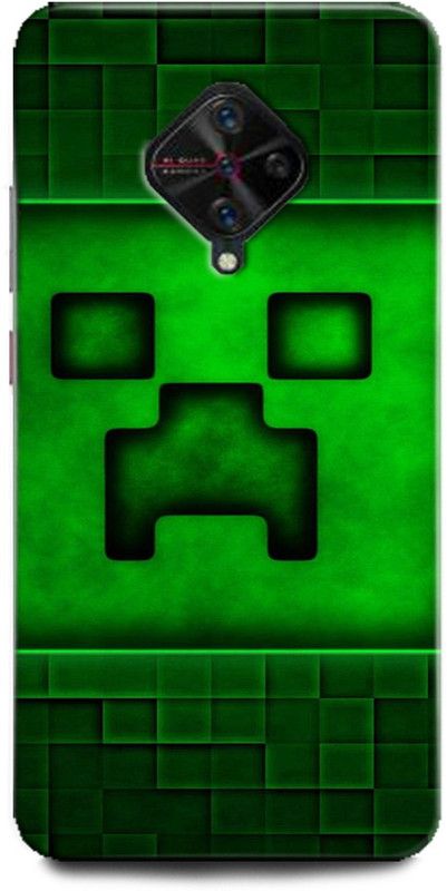 Afterglow Back Cover for Vivo S1 Pro minecraft creeper, cpeeper hd, mojang, ps4, xbox  (Multicolor, Dual Protection, Pack of: 1)