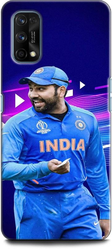Afterglow Back Cover for Realme Narzo 30 Pro ROHIT SHARMA, BCCI,CRICKETER, INDIAN KHILADI, IPL, MI, T20  (Multicolor, Shock Proof)