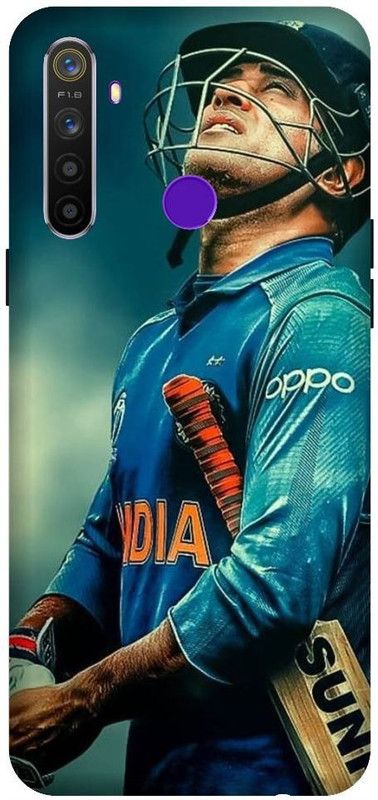 URCHIN Back Cover for Realme 5i Dhoni, Mahi, Mahendra singh Dhoni, Captain, india cricket, player, msd, sports  (Multicolor, Shock Proof, Pack of: 1)
