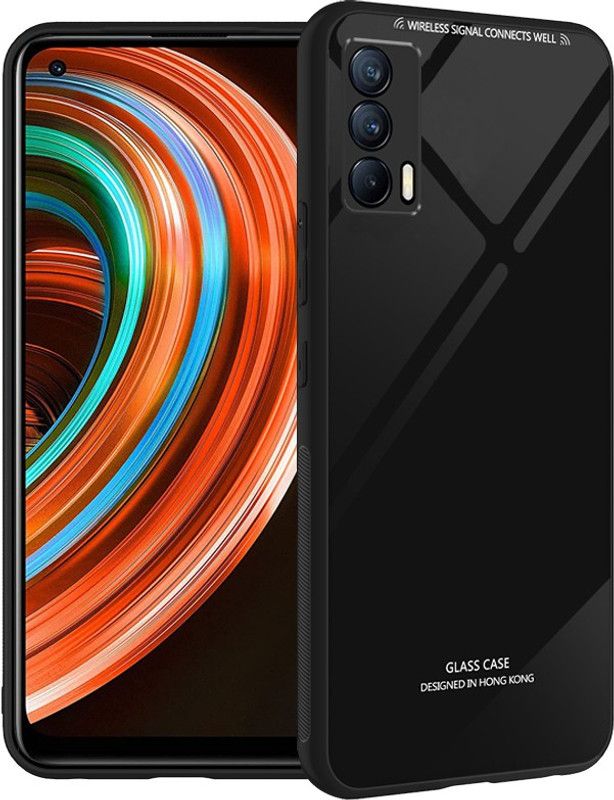 Wowcase Back Cover for Realme X7  (Black, Camera Bump Protector, Pack of: 1)