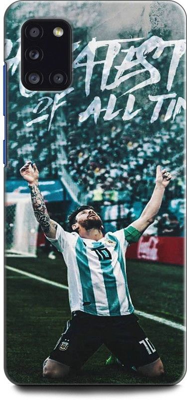 Afterglow Back Cover for SAMSUNG Galaxy A31 MESSI, ARGENTINA, CUP, FOOTBALL, GOAT, MESSI, RUSSIA, SOCER  (Multicolor, Shock Proof, Pack of: 1)