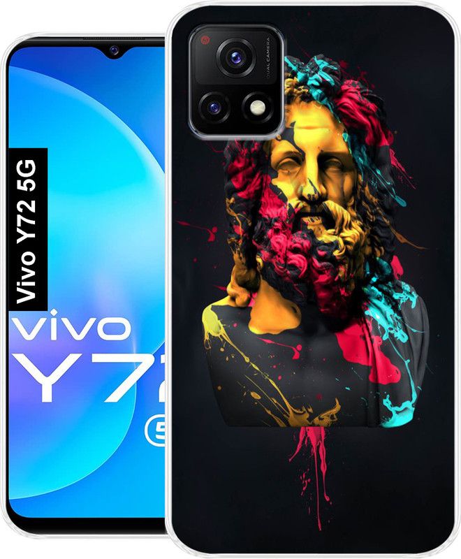 Cooldone Back Cover for Vivo Y72 5G  (Multicolor, Grip Case, Silicon, Pack of: 1)