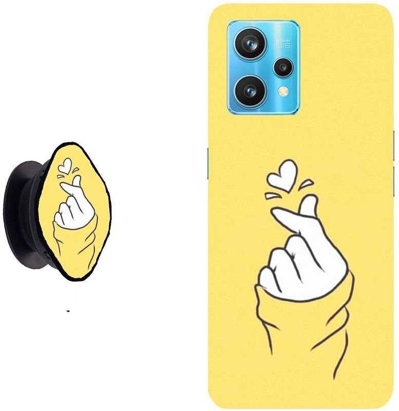 Hello Case Back Cover for Realme 9 Pro 5G, Realme 9 Pro  (Yellow, White, Pack of: 2)