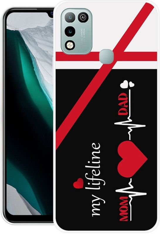 INDIALAND Back Cover for Infinix Hot 10 Play  (Multicolor, Grip Case, Silicon)