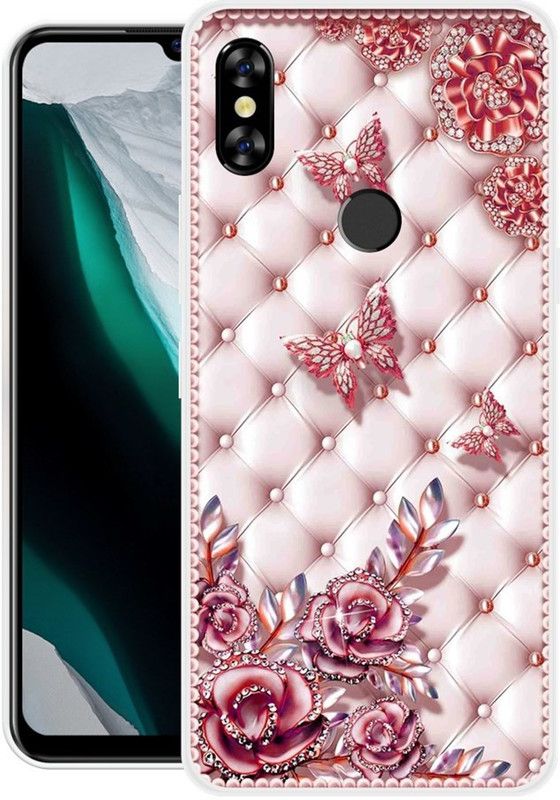 Looy Back Cover for Itel A62  (Maroon, Flexible, Silicon, Pack of: 1)