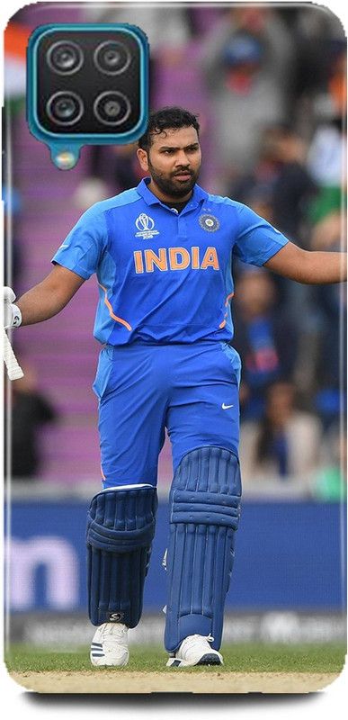 MP ARIES MOBILE COVER Back Cover for SAMSUNG Galaxy M12, Rohit sharma india team mumbai indians  (Multicolor, Hard Case, Pack of: 1)