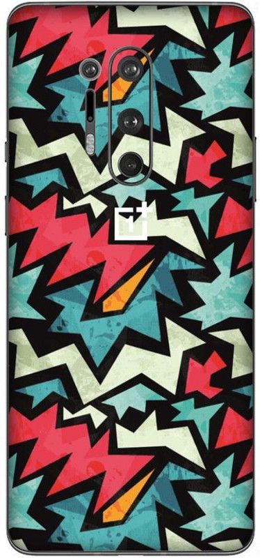 Yuckquee Compatible with OnePlus 8 Pro Mobile Skin/Wrap/Sticker for Back & Sides & camera, Protective, Stratchless, Matte. D-92 Mobile Skin  (Abstract)