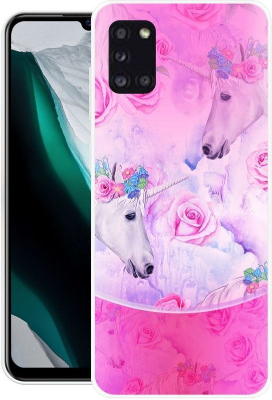 PINKZAP Back Cover for Samsung Galaxy A31  (Pink, Grip Case, Silicon, Pack of: 1)