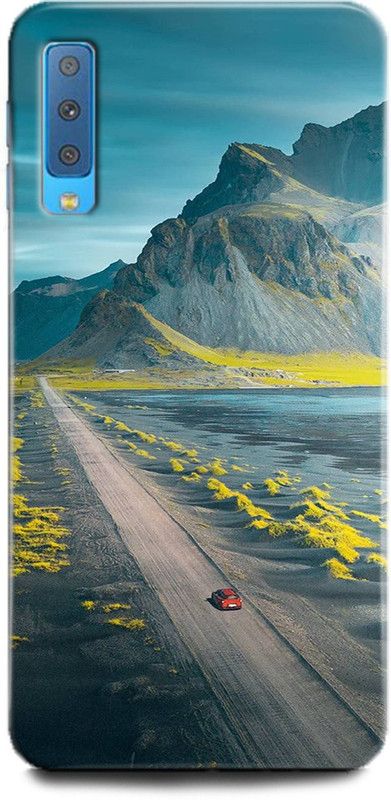 Afterglow Back Cover for SAMSUNG Galaxy A7 LONG ROAD, BLUE SKY, CAR, MOUNTAIN, NATURE, ROAD, SKY  (Multicolor, Shock Proof, Pack of: 1)