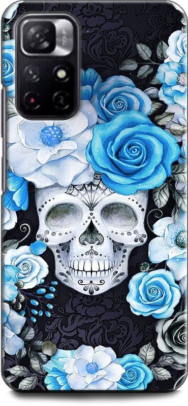 WallCraft Back Cover for REDMI Note 11T 5G SKULL, BLUE, ROSE, FLOWERS, SCARY, CARTOON, MONSTER  (Multicolor, Dual Protection, Pack of: 1)
