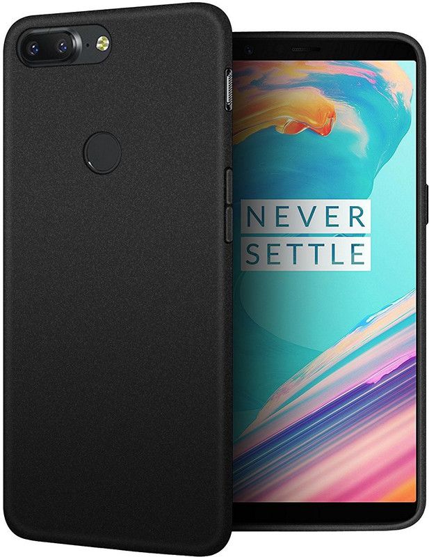 Velfo Back Cover for OnePlus 5T  (Black, Pack of: 1)