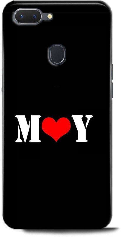 Afterglow Back Cover for Realme U1 M Y, M LOVES Y, NAME, LETTER, ALPHABET, MY LOVE, HART  (Multicolor, Shock Proof, Pack of: 1)