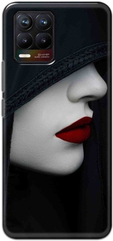 NDCOM Back Cover for Realme 8 Unknown Girl Printed  (Multicolor, Hard Case, Pack of: 1)
