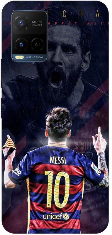 THE NARAYANA COLLECTIONS Back Cover for VIVO Y33t-V2146-MESSI,FOOTBALL,SPORTS,JERSY  (Multicolor, Hard Case, Pack of: 1)