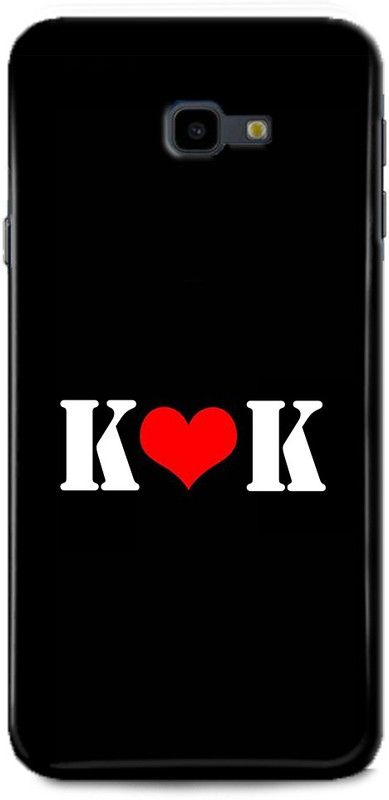 Afterglow Back Cover for SAMSUNG Galaxy J4 Plus K K, K LOVES K, K NAME, LETTER, ALPHABET, KK LOVE, HART  (Multicolor, Shock Proof, Pack of: 1)