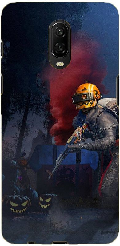NDCOM Back Cover for Oneplus 6T PUBG Printed  (Multicolor, Hard Case, Pack of: 1)