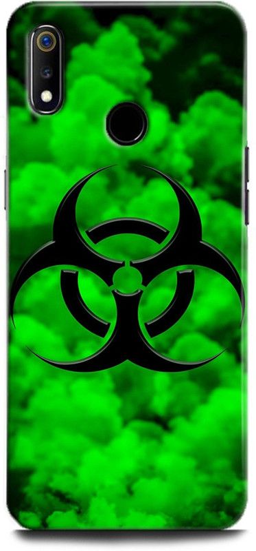 Afterglow Back Cover for Realme 3 RADIATION, SIGN, SMOKE, GREEN, ART, COLORFUL  (Multicolor, Shock Proof, Pack of: 1)