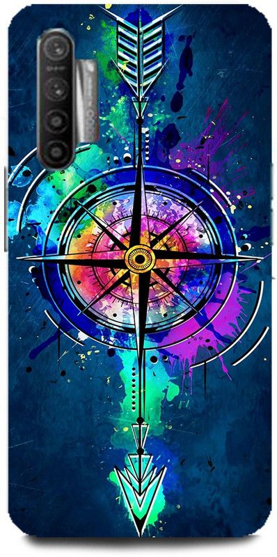 Afterglow Back Cover for Realme XT COMPASS, WIND ROSE, ARROW, ART, COLORFUL  (Multicolor, Shock Proof, Pack of: 1)