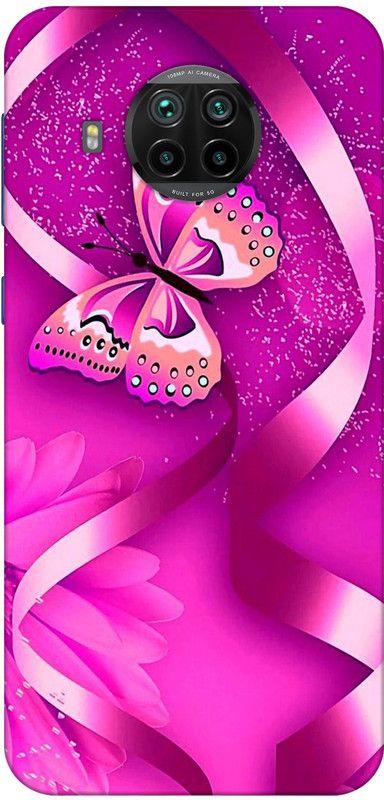 Designer Cover Back Cover for Mi 10i  (Purple, Grip Case, Silicon, Pack of: 1)