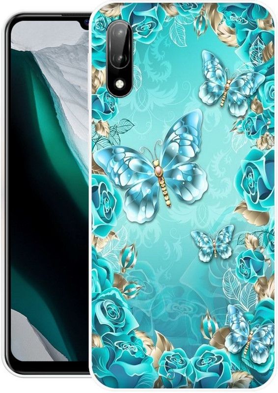 PRINTGARD Back Cover for LG W11  (Blue, Grip Case, Silicon, Pack of: 1)