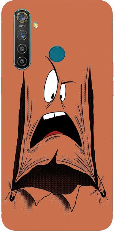 METOO Back Cover for Oppo Realme 5, Funny Quote ,Face Design Printed Back Cover Print : 152  (Multicolor, Dual Protection, Silicon, Pack of: 1)