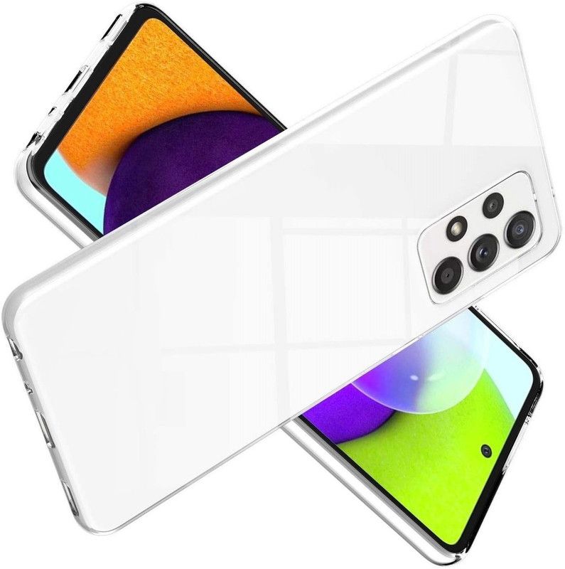 Phone Back Cover Back Cover for Samsung A72, Galaxy A72  (Transparent, White, Grip Case, Pack of: 1)