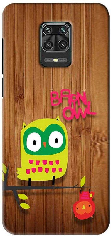 NDCOM Back Cover for Redmi Note 9 Pro Max Creative Owl Printed  (Multicolor, Hard Case, Pack of: 1)