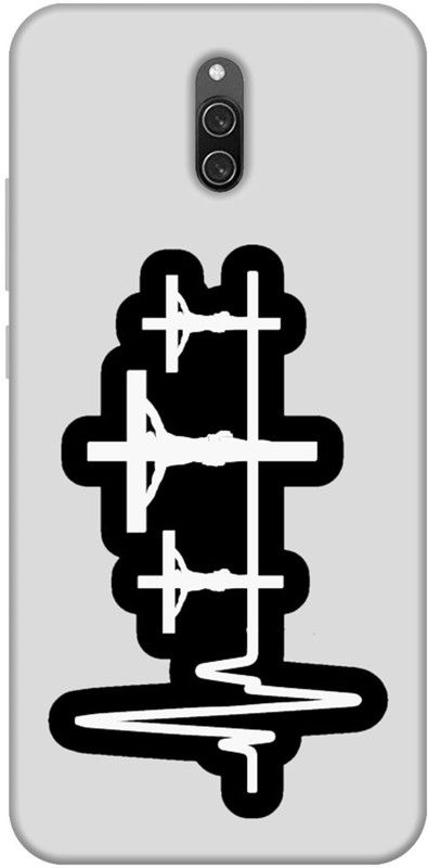 REALKING Back Cover for Redmi 8A Dual  (Grey, Black, Grip Case, Silicon, Pack of: 1)