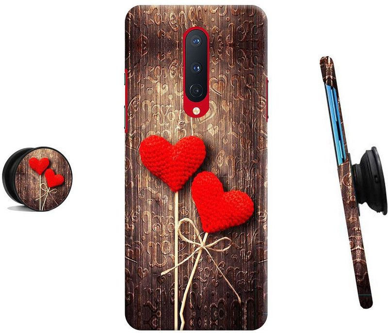 MY SWAG Back Cover for OnePlus 8  (Brown, Red)