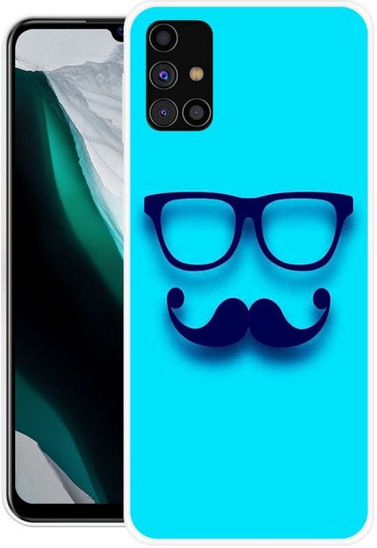 Krtagy Back Cover for Samsung Galaxy M31s  (Blue, Black, Dual Protection, Silicon, Pack of: 1)