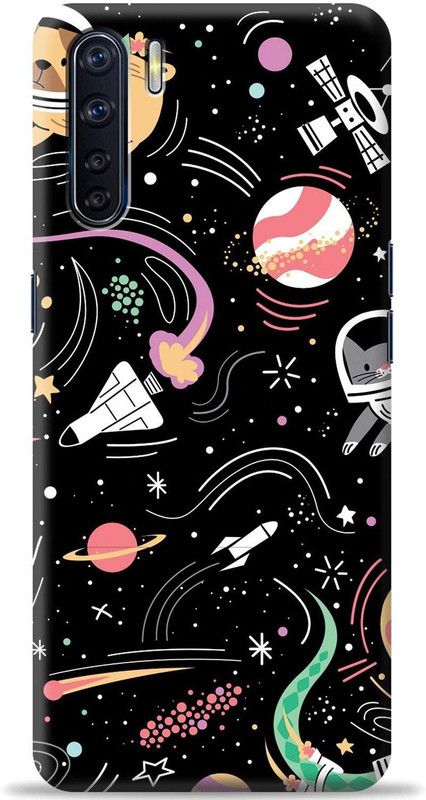 Crafter Back Cover for Oppo F15  (Multicolor, Shock Proof, Pack of: 1)