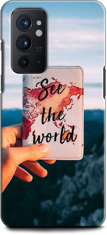 INDICRAFT Back Cover for OnePlus 9RT 5G MOTIVATIONAL, SEE THE WORLD, POSITIVE,  (Multicolor, Shock Proof, Pack of: 1)