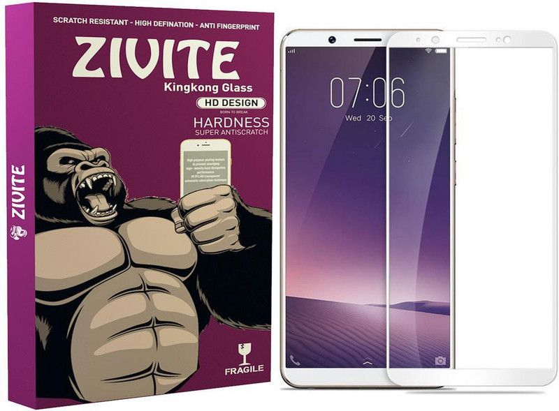 ZIVITE Edge To Edge Tempered Glass for VIVO V7  (Pack of 1)