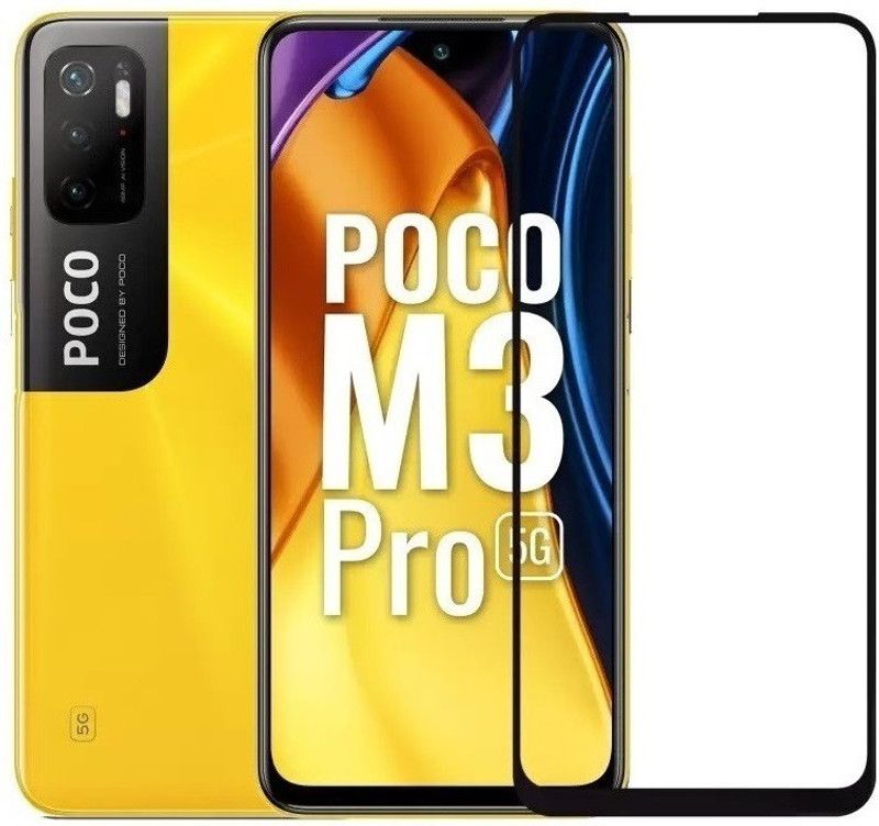 Blue Labs Edge To Edge Tempered Glass for Poco M3 Pro  (Pack of 1)