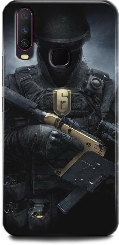 INDICRAFT Back Cover for Vivo Y17, Vivo 1902, Army, Printed  (Multicolor, Shock Proof, Pack of: 1)