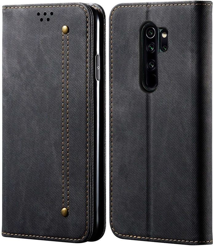 DOB Wallet Case Cover for Redmi Note 8 PRO  (Black, Magnetic Case)