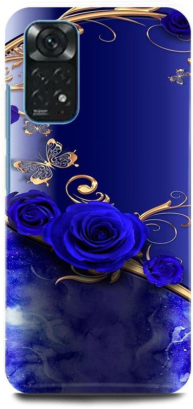 play fast Back Cover for POCO M4 Pro GOLD, BLUE, HEART, FLOWER  (Blue, Hard Case, Pack of: 1)
