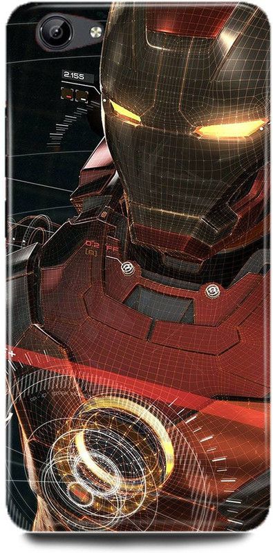 FUGGA Back Cover for vivo Y55S, 1606, I, LOVE, 3000, IRON, MAN, SUPER, HERO, AVENGER  (Red, Hard Case, Pack of: 1)